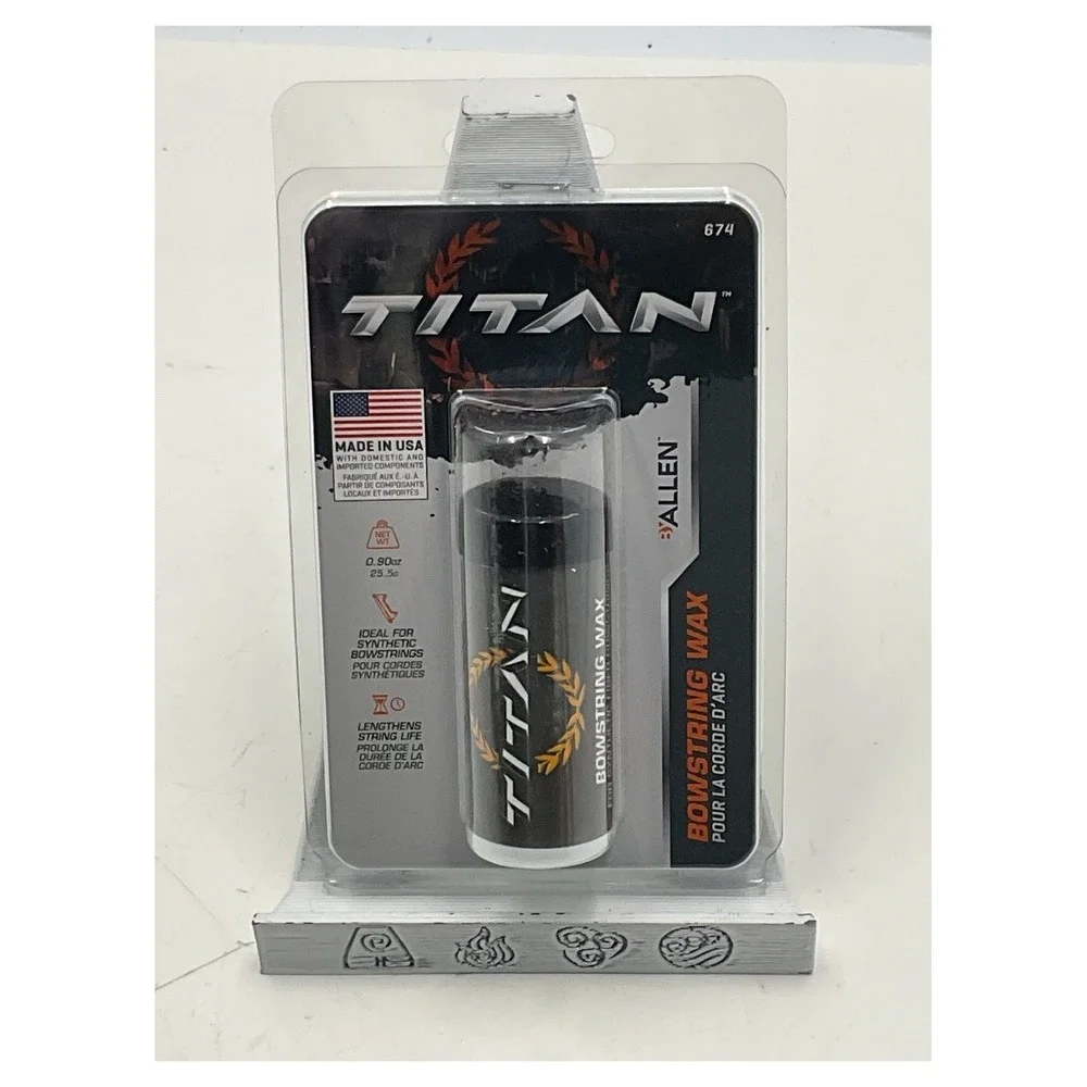 Titan by Allen Bowstring‎ Wax 0.90oz for Synthetic Strings Made in USA 674A